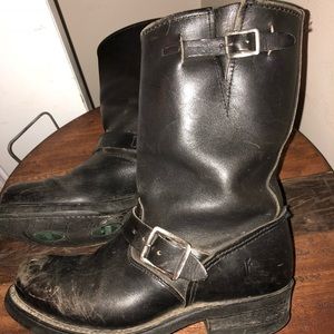 vintage engineer boots